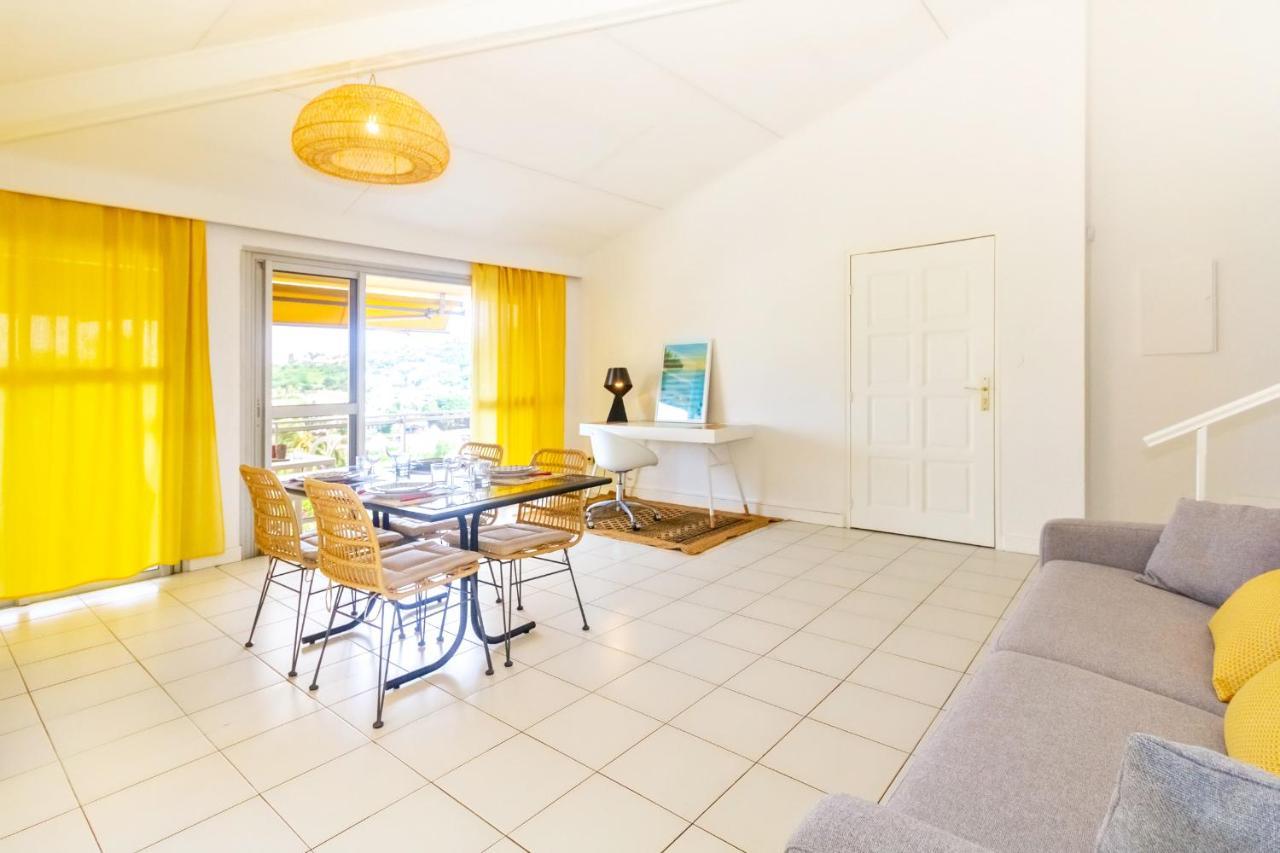 Cuty - Bel Et Spacieux Apt Avec Magnifique Vue Mer Et Piscine Saint Gilles Les Bains 외부 사진